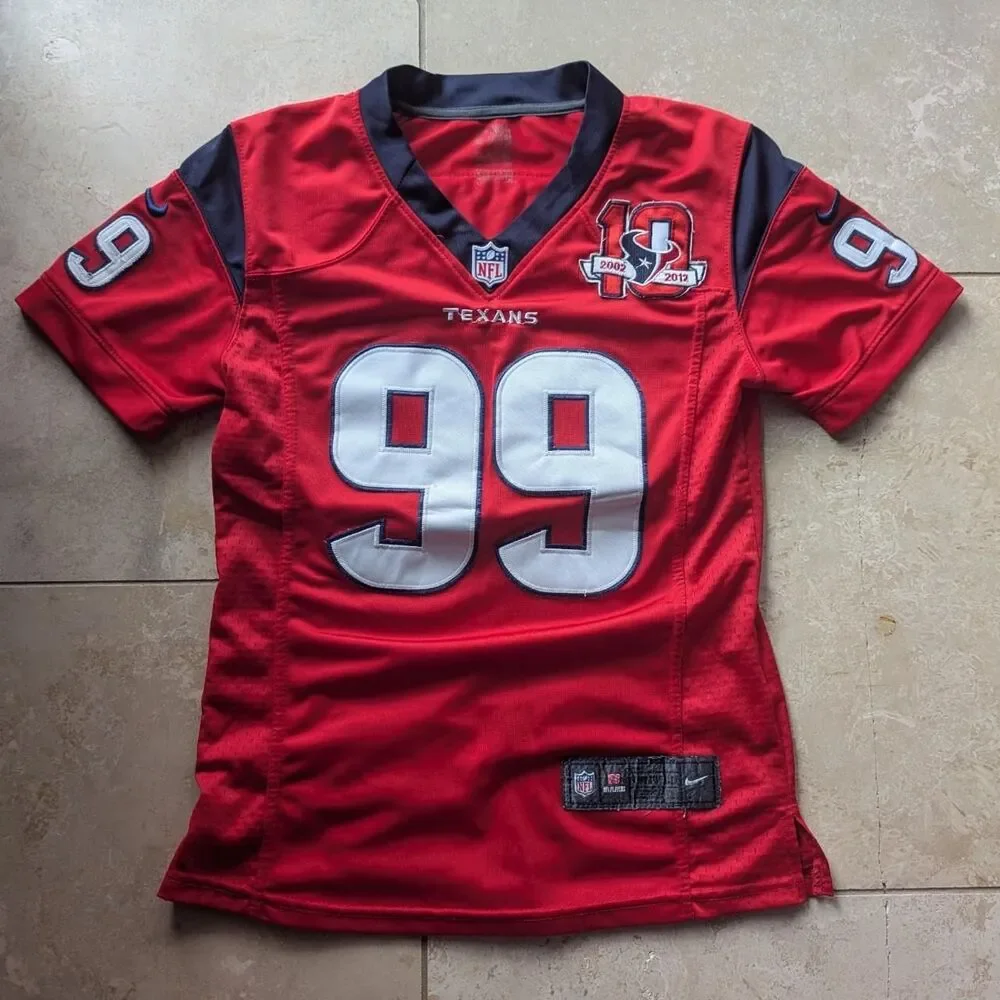 Nike Men's Red and White Jersey